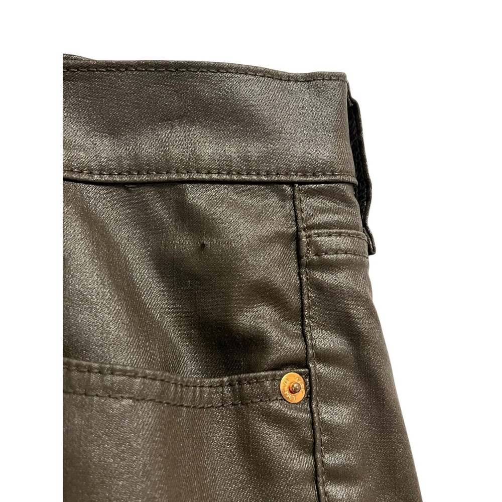 GAP Jeans Womens 33/16 Tall Brown Coated True Skinny Mid Rise Stretch - Picture 3 of 7